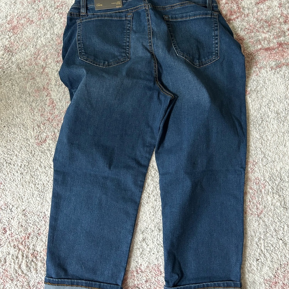 Style & Co. Dark Blue Straight Leg Jeans - Picture 2 of 3